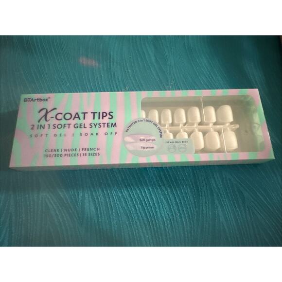 BTArtbox Other - Soft Gel Nail Tips Square - Extra Short Press On Nails Clear